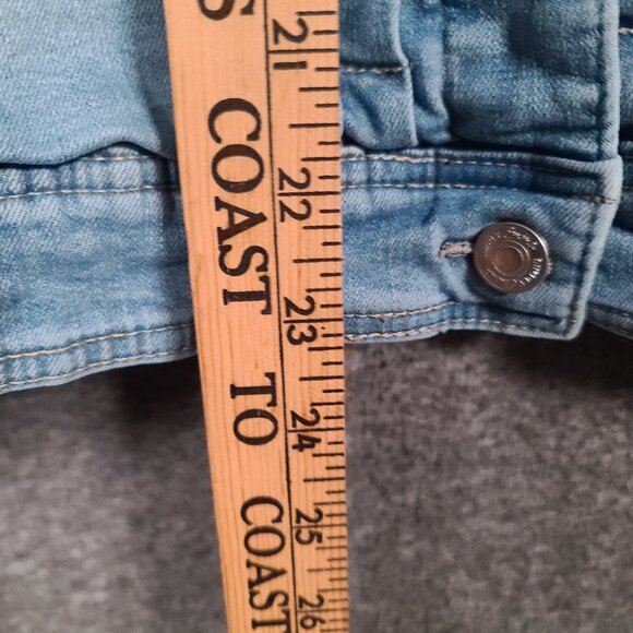 Simply Emma Women's Light Blue Jean Jacket Size 2X - Picture 14 of 14